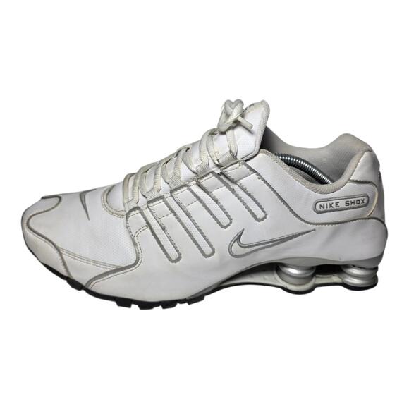 Nike Shox NZ White Silver Mens Size 12 Running Shoes 366363-111 SB0 - Picture 3 of 9